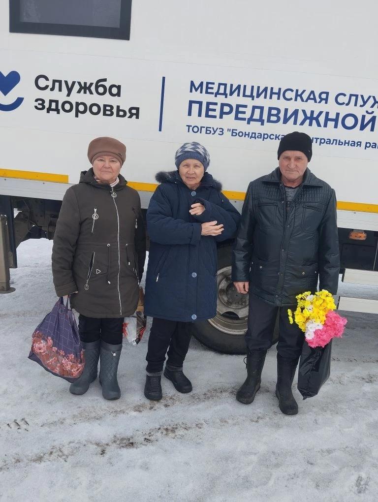 Выезд передвижного мобильного ФАПа в село Верхнее Нащёкино